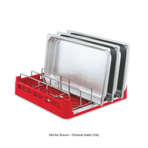 175-52665 Open-End Dishwasher Rack Insert - Chrome