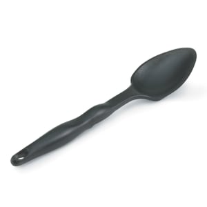 175-5284220 13 1/4" Nylon Solid Spoon - Black