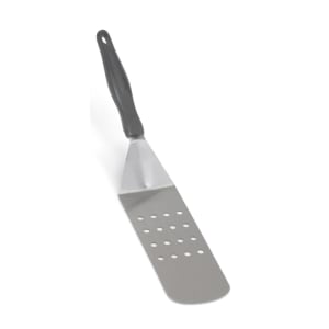 175-4808920 Jacob's Pride® 16 1/2" Heavy Duty Perforated Turner - Black Handle