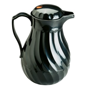 Vollrath 52174 64 oz Beverage Server - 3 Color Tabs, Poly, Black