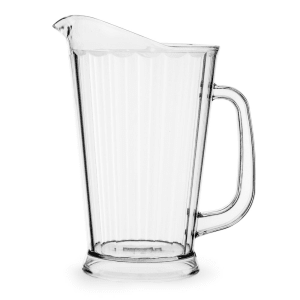 175-600013 60 oz Plastic Pitcher w/ Ice Guard, Clear