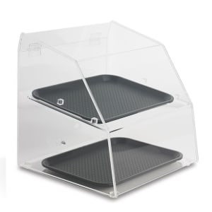 175-SBC10142R06 Curved-Front Pastry Display Case -  (2)10x14" Trays