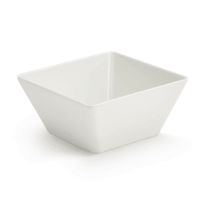 175-V22202 50 oz Square Melamine Serving Bowl, White