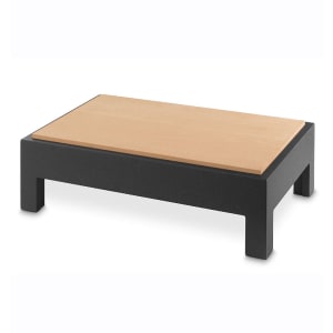 175-V904820 Cutting Board Table - 12 3/4" x 8 5/8" x 6 1/2", Wood, Black