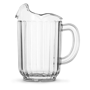 175-601013 60-oz Three-Lipped Pitcher - Clear Poly