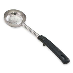 175-61175 6 oz Perforated Spoodle - Black Poly Handle, Stainless