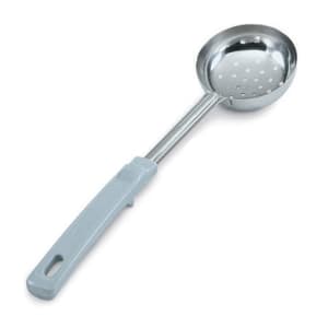 175-62170 4 oz Perforated Spoodle - Gray Poly Handle, Stainless