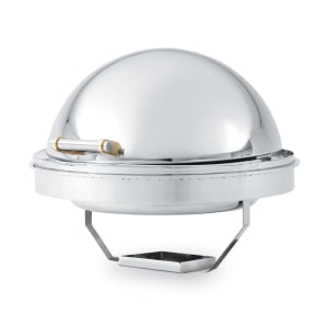 175-46268 Round Chafer w/ Roll-Top Lid & Chafing Fuel Heat