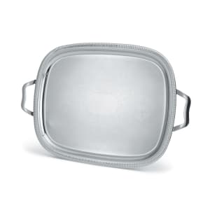175-82122 Oval Serving Tray - 17 7/8" x 13 7/8" Scalloped Gadroon Edge, Stainless