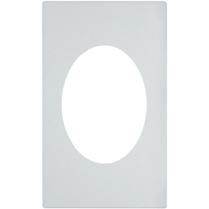 175-8242320 Miramar Template - For (1) 12" Oval Au Gratin, 21 1/8" x 12 3/4", Whit...