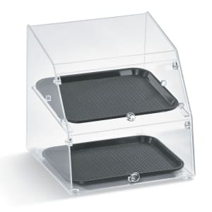 175-SBC10142F06 Curved-Front Pastry Display Case -  (2)10x14" Trays