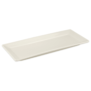 179-07800 11 3/4" x 5" Rectangular Times Square Tray - China, Ivory
