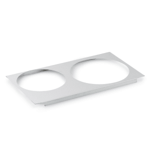 175-72227 Adaptor Plate - Full-Size, (1)8 3/8" (1)10 3/8" Inset Hole, Stainless