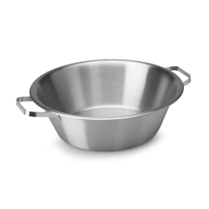 175-72240 24 qt Round Food Container Pan - Stainless