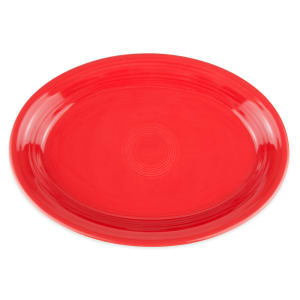 179-458326 13 5/8" x 9 1/2" Oval Fiesta Platter - China, Scarlet
