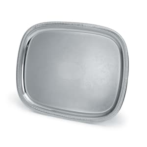 175-82120 Oblong Serving Tray - 17 7/8" x 13 7/8" Gadroon Edge, 18 ga Stainless