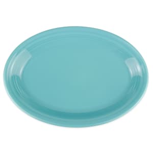 179-458107 13 5/8" x 9 1/2" Oval Fiesta Platter - China, Turquoise
