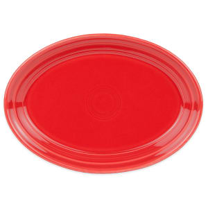 179-456326 9 5/8" x 6 3/4" Oval Fiesta Platter - China, Scarlet