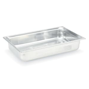 Full-size 6-inch-deep Super Pan V perforated stainless steel steam table pan,  Vollrath 30063