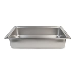 175-99745 Full-Size Dripless Water Pan - Straight-Sided, Stainless