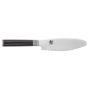 194-DM0741 Shun Classics Utility Knife, 6" Blade, D Shaped PakkaWood Handle