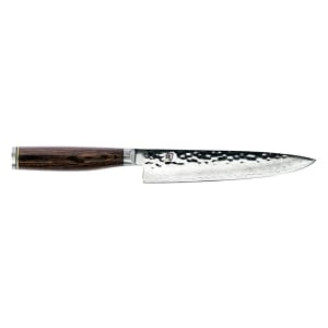 194-TDM0701 Shun Premier Utility Knife, 6 1/2" Blade w/ Walnut PakkaWood Handles