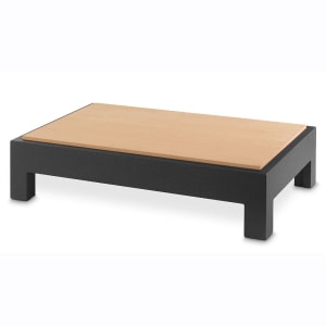 175-V904850 Cutting Board Table - 20 7/8" x 12 3/4" x 4 11/16", Wood, Black
