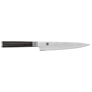 194-DM0722 Shun Classics Tomato Knife, 6" Blade, D Shaped PakkaWood Handle