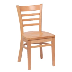 203-ROY8001N Side Chair w/ Ladder Back - Beechwood, Natural Finish
