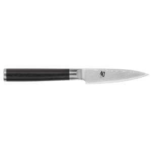 194-DM0700 Shun Classics Paring Knife, 3 1/2" Blade, D Shaped PakkaWood Handle