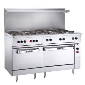 207-EV60SS10FP480 60" EV Series Electric Range w/ (10) French Hot Plates, 480v/1ph/3ph