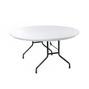 203-CORBTP60R 60" Round Folding Banquet Table w/ Gray Granite Top, 29"H