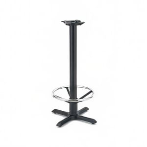 203-ROYRTB142 37 1/2" Stand Up Table Base w/ Chrome Foot Rest & 22 x 22" Base