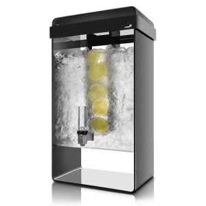 209-LD156 5 gal Beverage Dispenser w/ Infuser - Plastic Container, Black Base