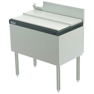 199-TS36IC10STK 36" x 18 1/2" TS Series Drop In Ice Bin w/ 85 lb Ice Capacity - Stainless