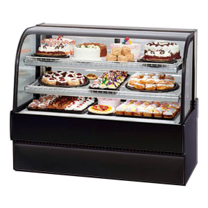 204-CGR3148BLK 31" Full Service Bakery Case w/ Curved Glass - (4) Levels, 120v