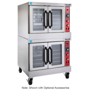 207-SG44NG Double Full Size Natural Gas Convection Oven - 60,000 BTU 
