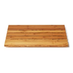 209-BP004 Rectangular Slatted Bread Board - 21 3/8" x 13 9/16", Bamboo, Natural Finish