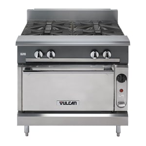 207-VCBB36SNG 36" Gas Range w/ Full Charbroiler & Standard Oven, Natural Gas