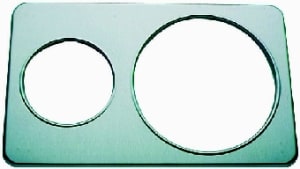 Duke 33 Adaptor Plate - 1, 6 1/2 in1, 10 1/2&quot;Holes - Stainless Steel