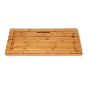 209-BP003 Rectangular Cutting Board - 21 9/16" x 13 9/16", Bamboo, Natural Finish