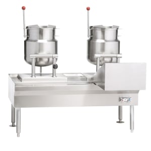 207-VEKT50662403 (2) 6 gal Steam Kettles - Manual Tilt, 2/3 Jacket, 240v/3ph