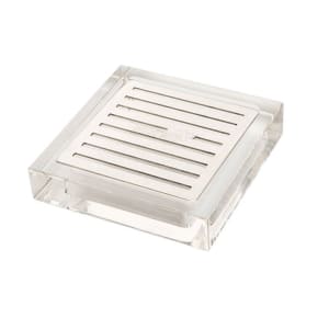 209-LD108 Square Acrylic Drip Tray with Stainless Steel Insert