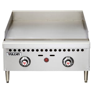 207-VCRG24TNG 24" Gas Griddle w/ Thermostatic Controls - 1" Steel Plate, Convertible