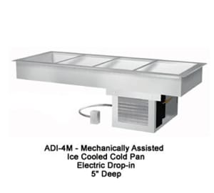 212-ADI2M 32" Drop-In Refrigerator w/ (2) Pan Capacity, Remote, Cold Wall Cooled, 120v
