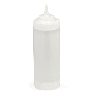 229-11663CF 16 oz Dual Way WideMouth Squeeze Dispenser, Natural, Cone Tip Top