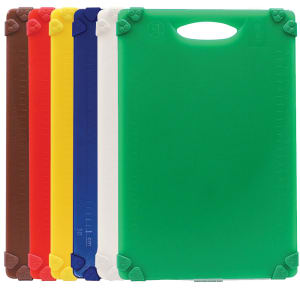 229-CBG1218APK6 Cutting Board Set w/ (6) Boards - 12" x 18", Assorted Colors