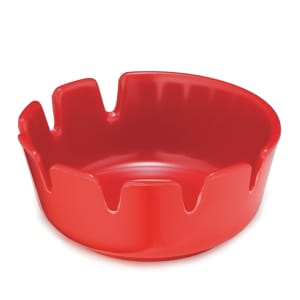 229-265R1 Classic Deepwell Ashtray, 4 1/4 x 1 3/4", Red Melamine