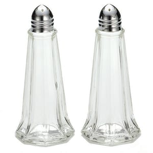 229-83SP 1 oz Salt/Pepper Shaker - Glass, 4 3/8"H