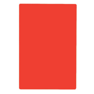 229-CB1218RA Red Polyethylene Cutting Board, 12 x 18 x 1/2", NSF Approved